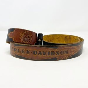 Harley Davidson Wing Leather Belt (NO buckle)